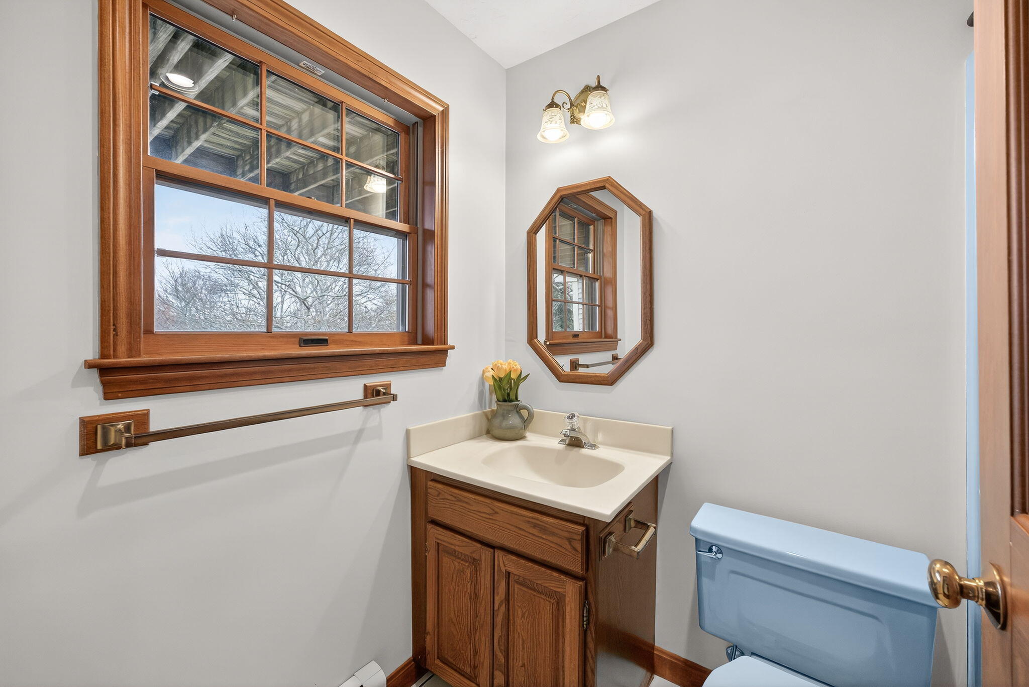4 Earl Road East Sandwich, MA 02537 - Photo 45 of 63 a bathroom with a sink and a mirror