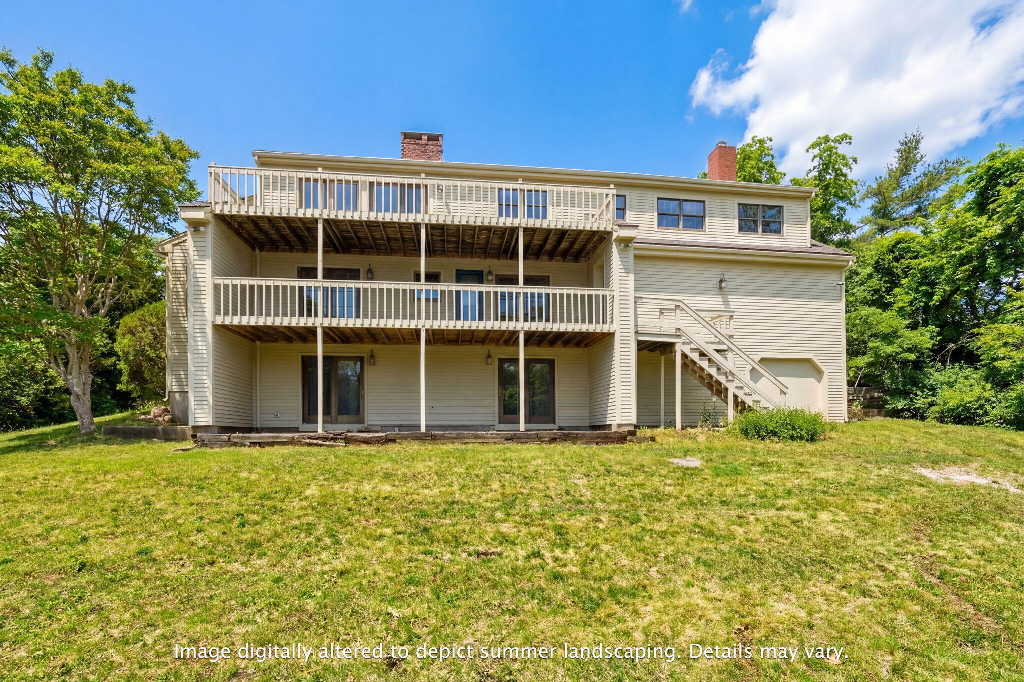 4 Earl Road East Sandwich, MA 02537 - Photo 55 of 63 a front view of a house with a yard