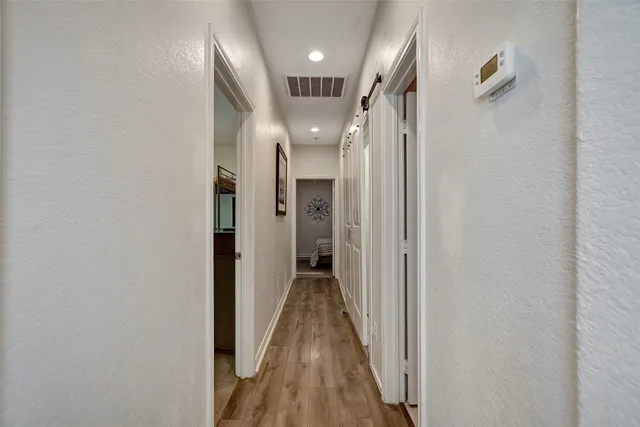 a view of hallway with entryway