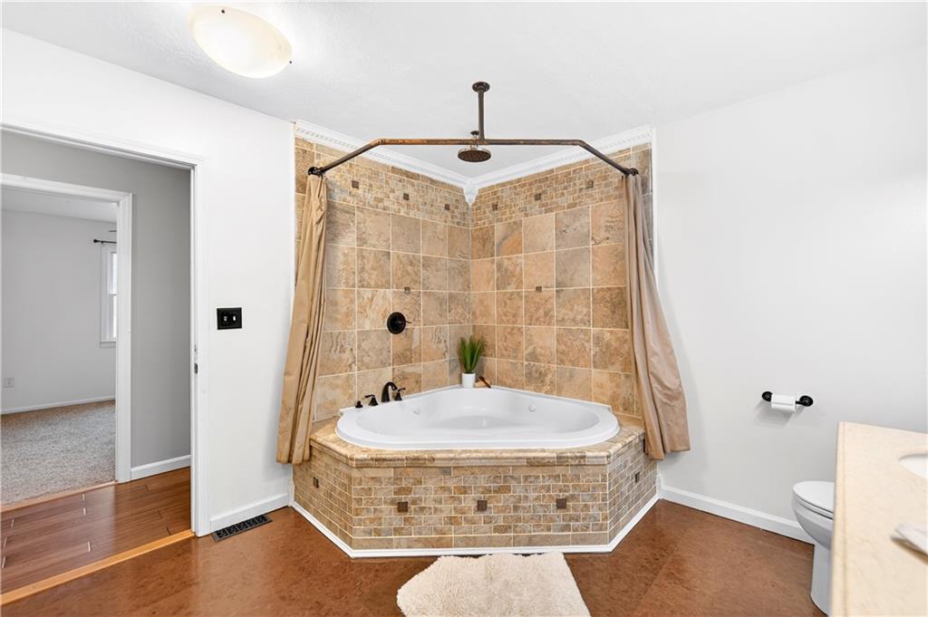 1270 Mudlick Hollow Road Beaver, PA 15009 - Photo 17 of 49 Large corner tub with rain shower head.