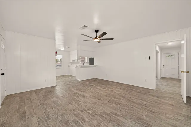 wooden floor in an empty room