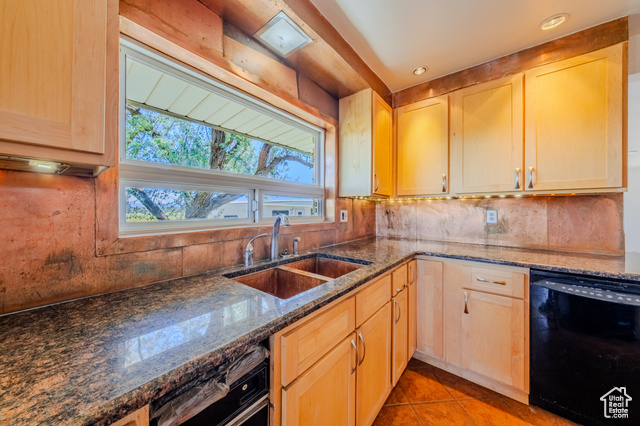 6178 East Zion Road Kanab, UT 84741 - Photo 7 of 48 Kitchen featuring dishwasher and light brown cabinets