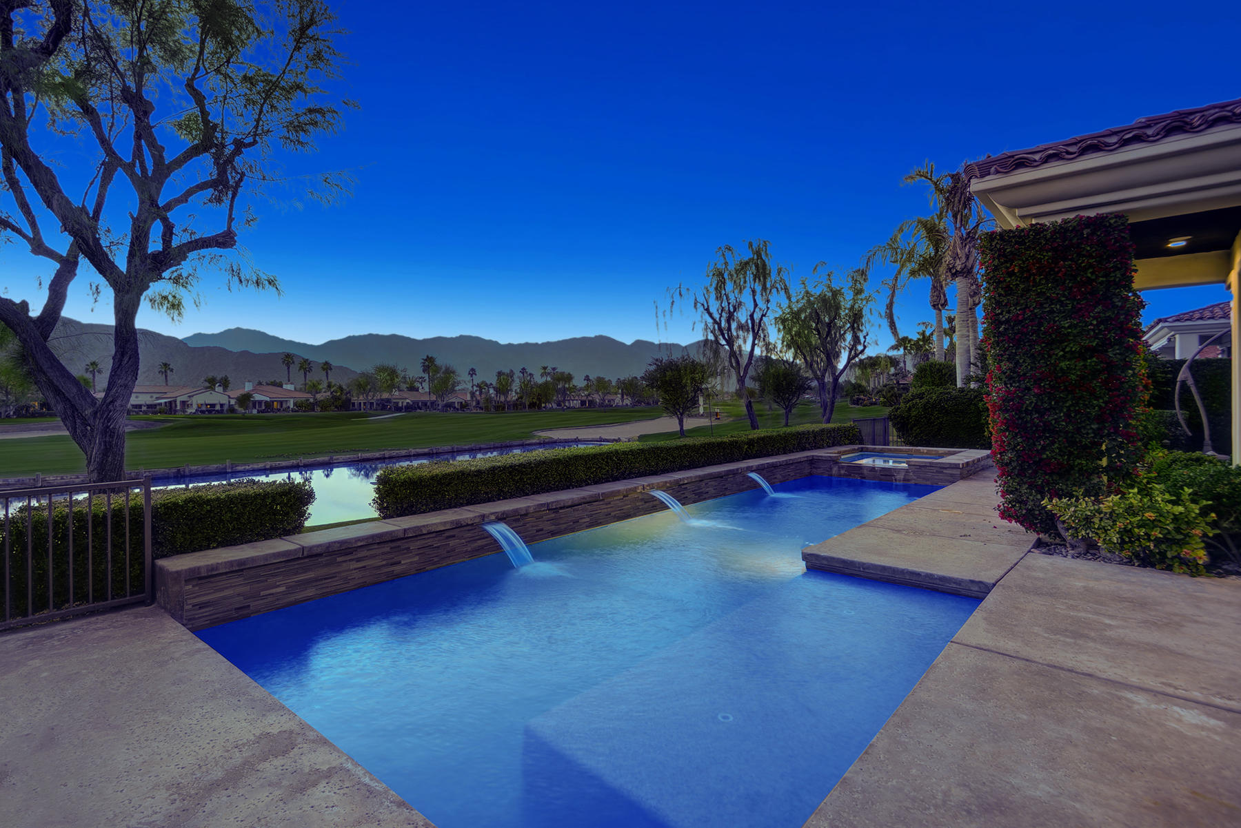 79593 Pomo La Quinta, CA 92253 - Photo 6 of 39 NIGHT OVER POOL