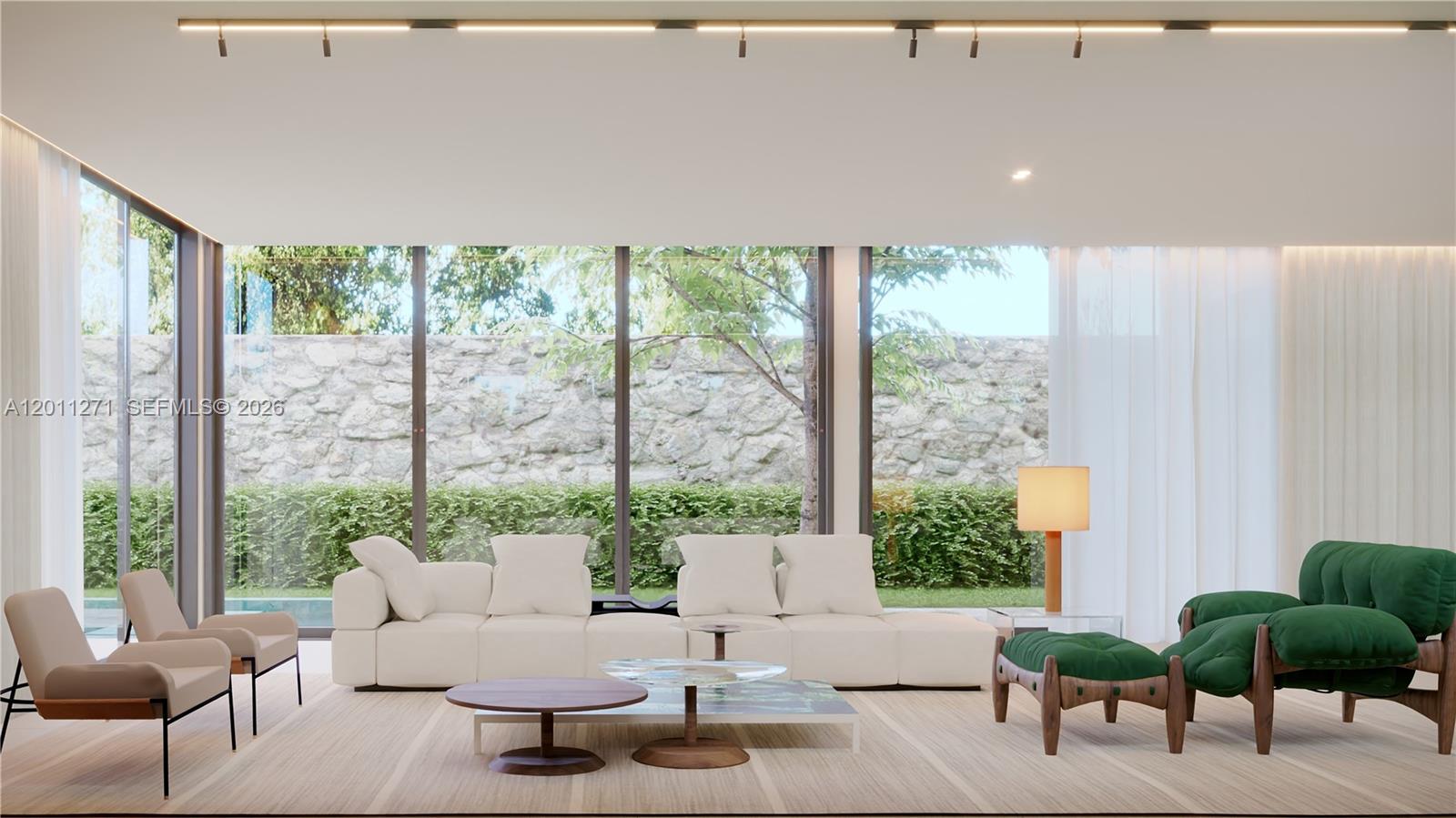 125 Southwest 29th Road Miami, FL 33129 - Photo 15 of 45 a living room with furniture and a large window