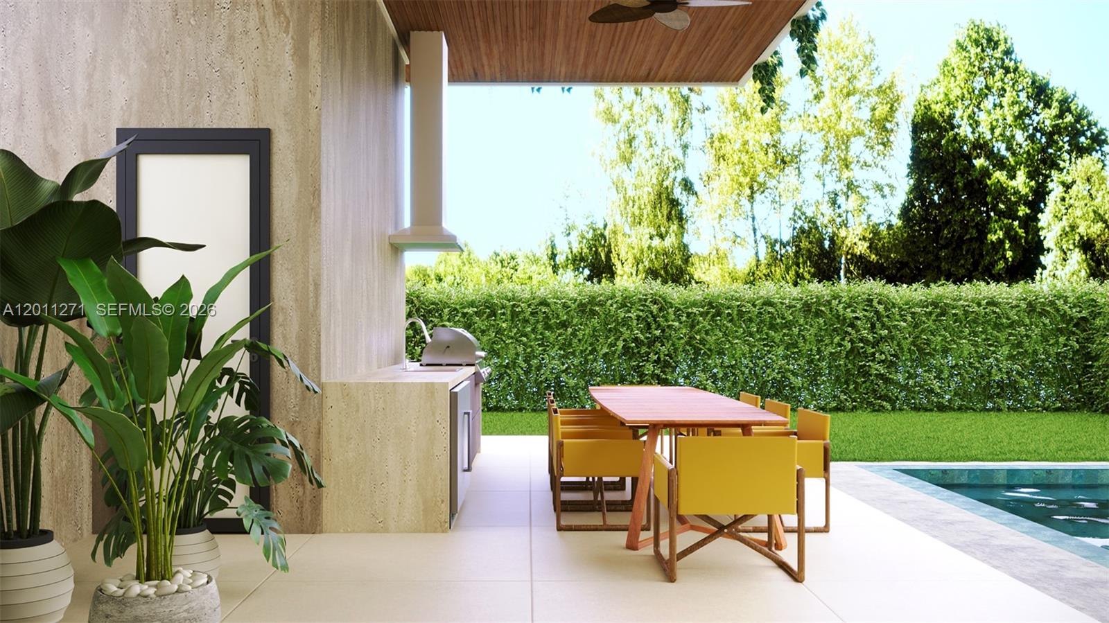 125 Southwest 29th Road Miami, FL 33129 - Photo 17 of 45 a view of a chairs and table in patio
