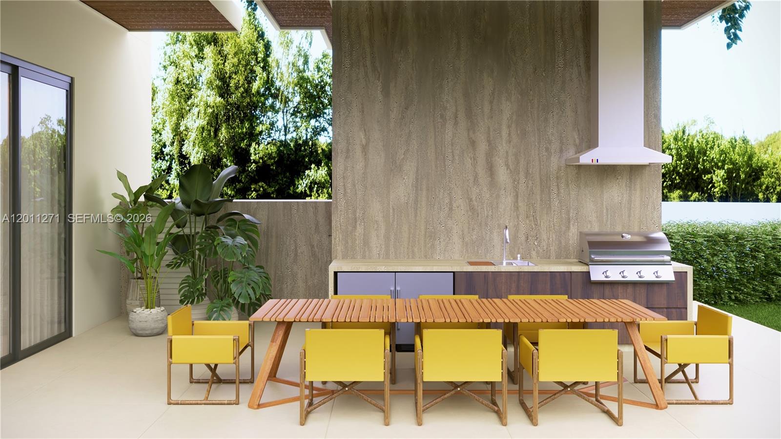 125 Southwest 29th Road Miami, FL 33129 - Photo 18 of 45 a view of an chairs and table in the patio