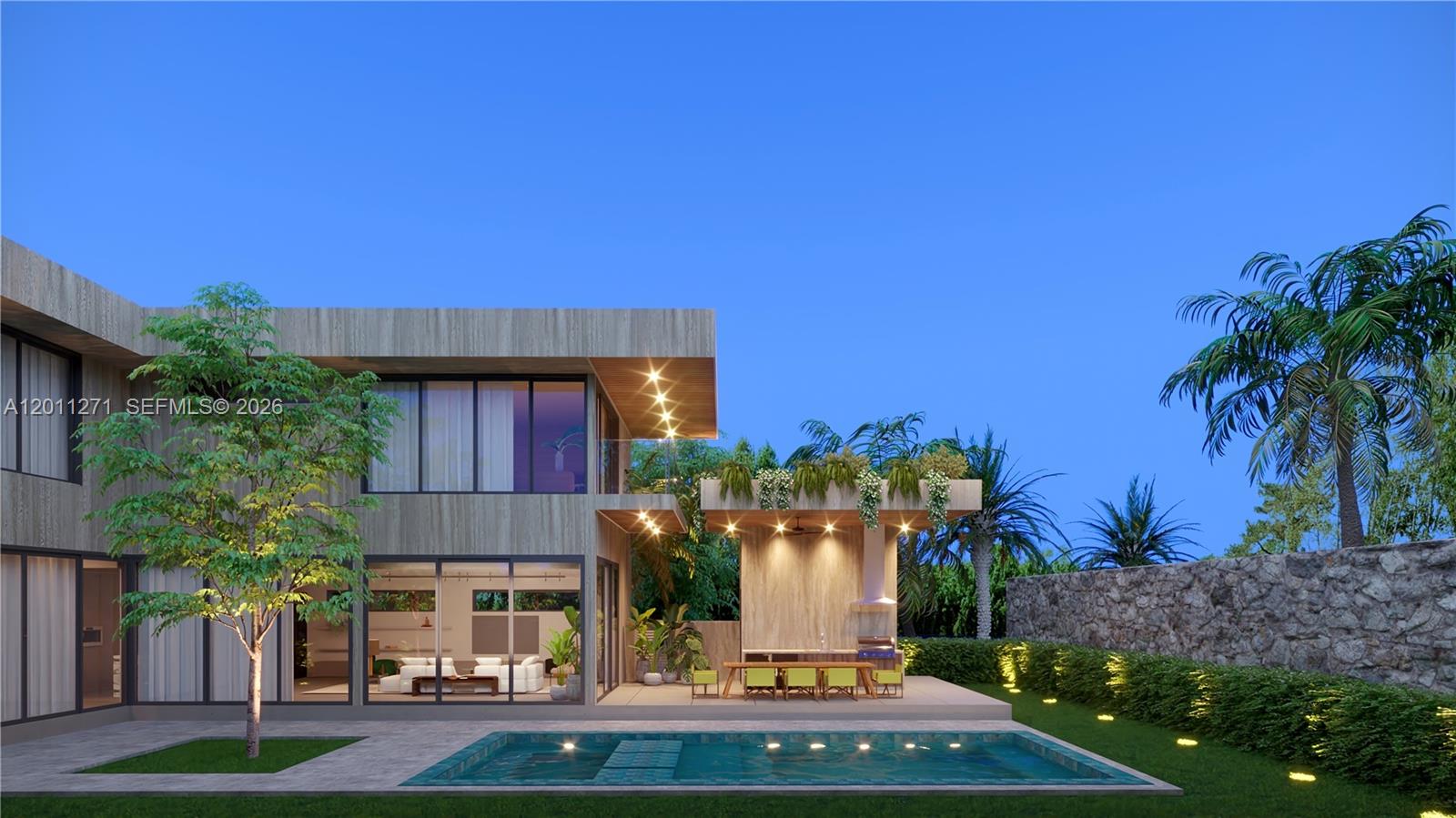 125 Southwest 29th Road Miami, FL 33129 - Photo 25 of 45 a view of a house with a swimming pool
