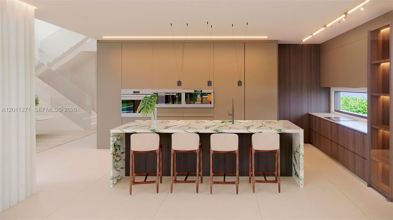 125 Southwest 29th Road Miami, FL 33129 - Photo 10 of 45 a large white kitchen with a large window