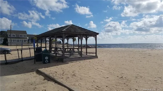a view of a terrace with sitting area