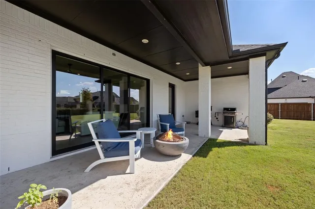 a outdoor space with patio the couch and chairs