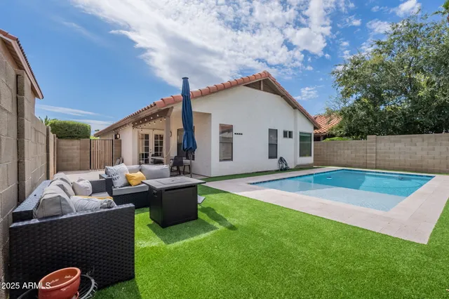 a view of a house with pool