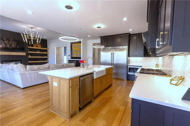 a cabinet with a cabinet and storage