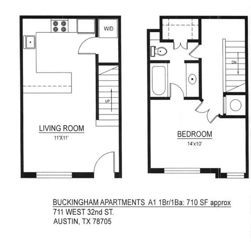$1,540 | 711 West 32nd Street, Unit 104, Austin, TX 78705