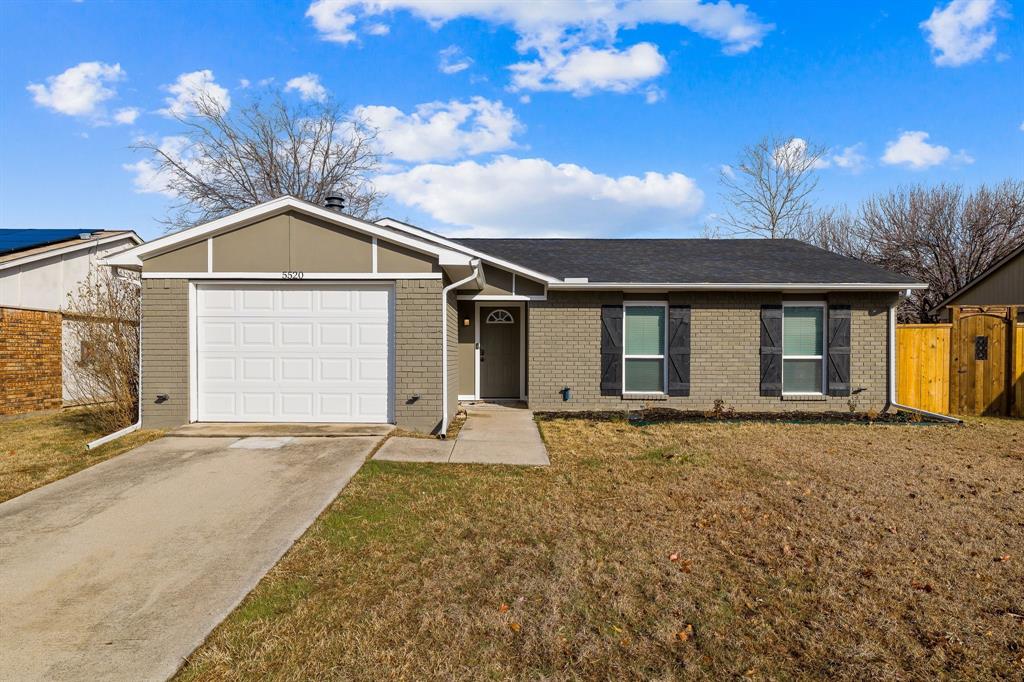 5520 Rutledge Drive The Colony, TX 75056 - Photo 1 of 1 a front view of a house with a yard and garage