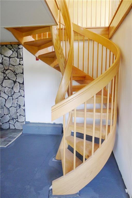 42 Sanders Road Livermore, ME 04253 - Photo 19 of 32 The staircase is a work of art!
