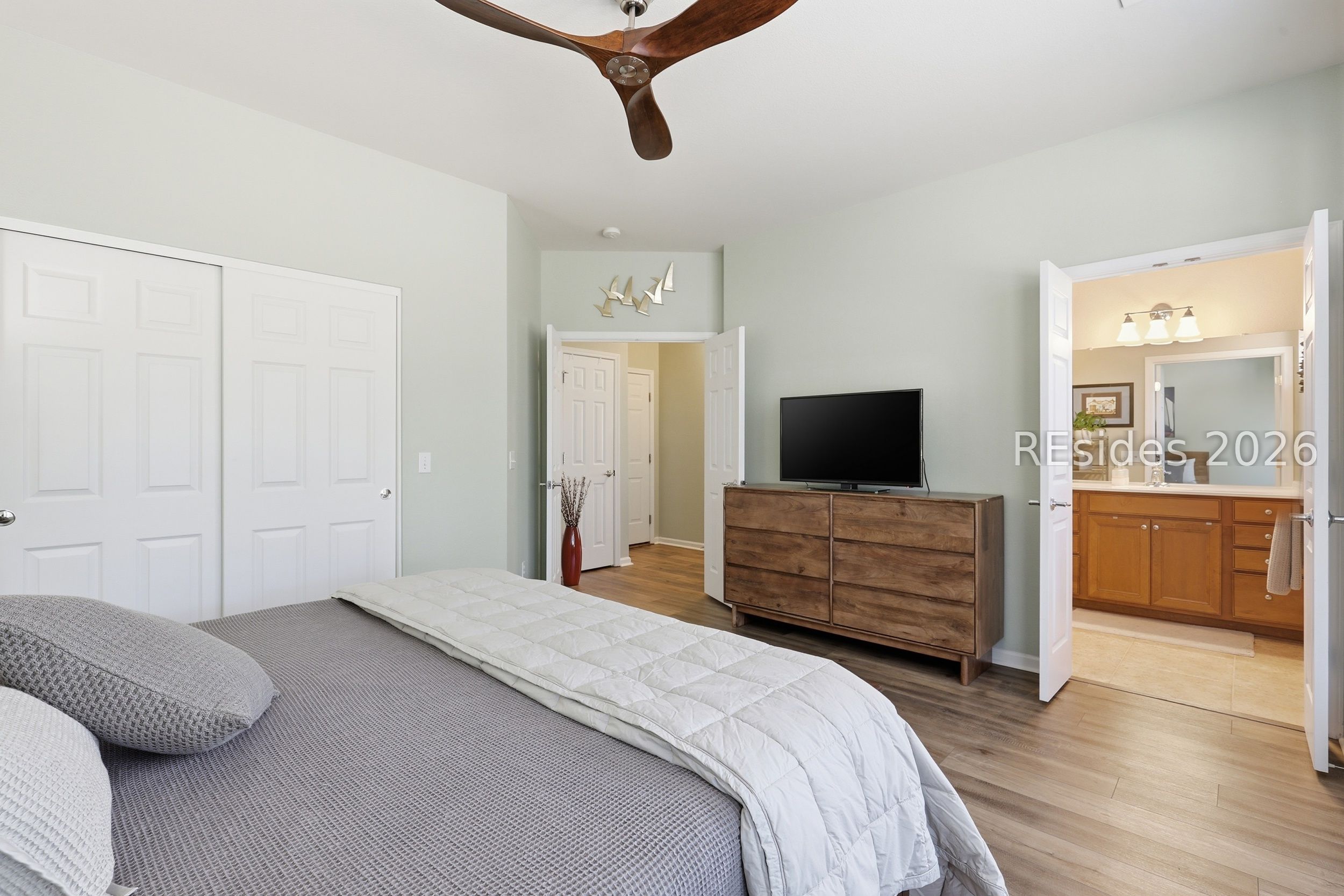 48 Seaford Place Bluffton, SC 29909 - Photo 19 of 37 Double doors into Bedroom and Bath
