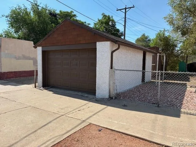 a backyard of a house