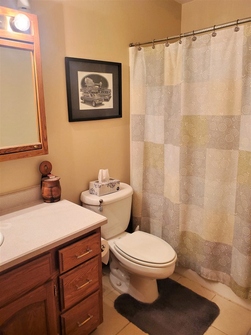 8776 Wolf Road Kingston, IL 60145 - Photo 12 of 35 a bathroom with a toilet a sink and shower