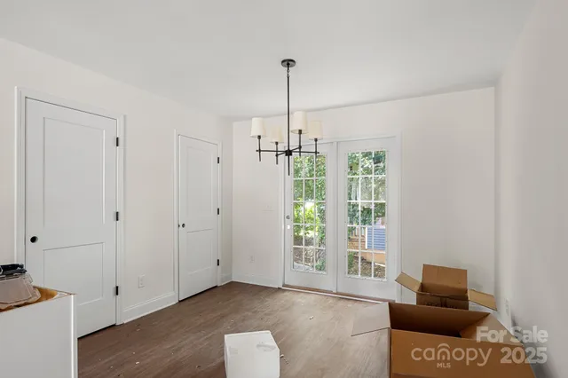 a view of livingroom with furniture and wooden floor