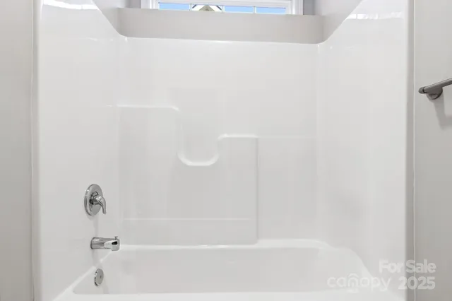 a close up of a bathtub
