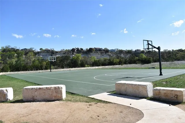 a view of a terrace with a yard