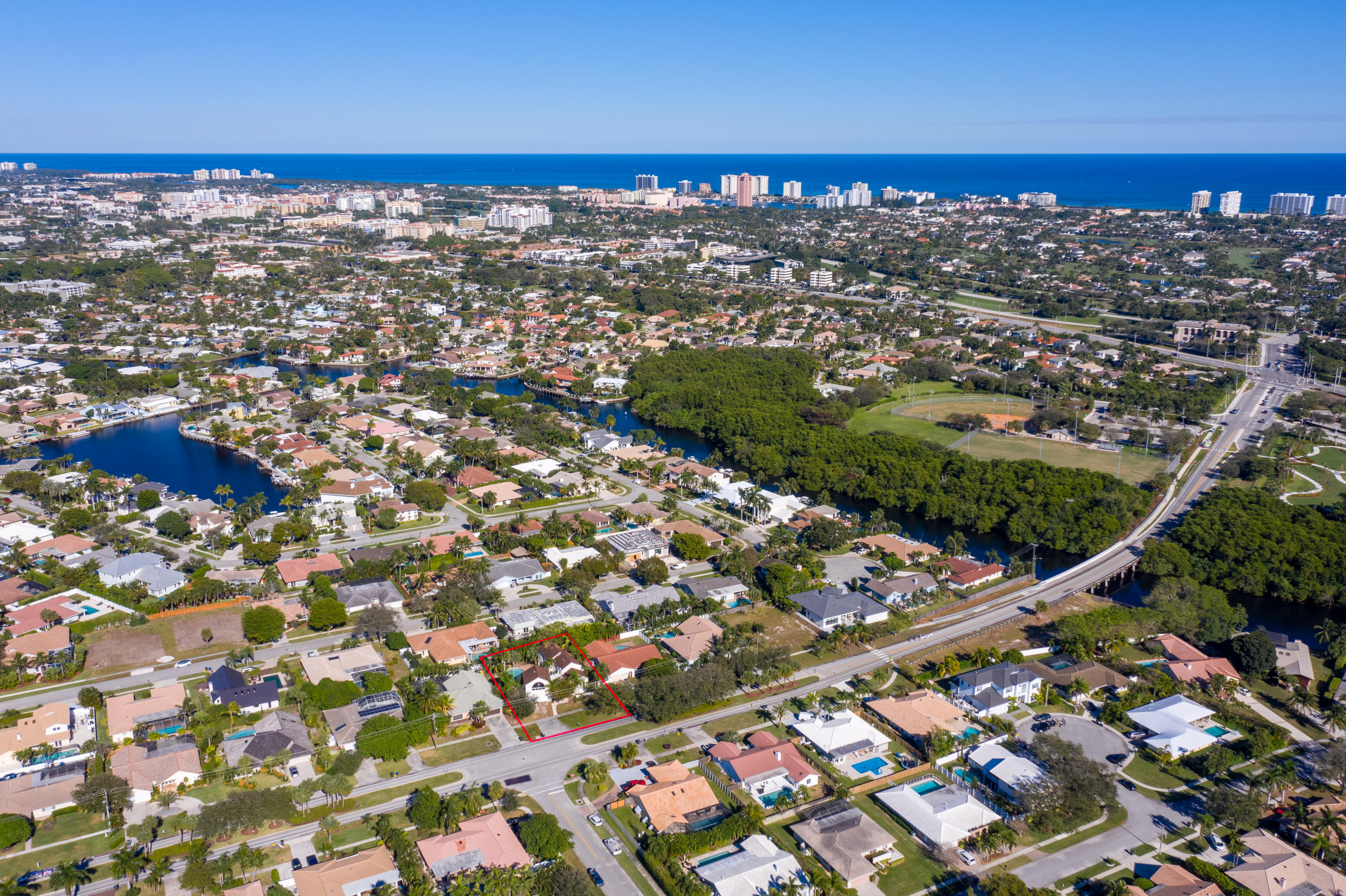 641 Southwest 18th Street Boca Raton, FL 33486 - Photo 1 of 27 Aerial Ocean View