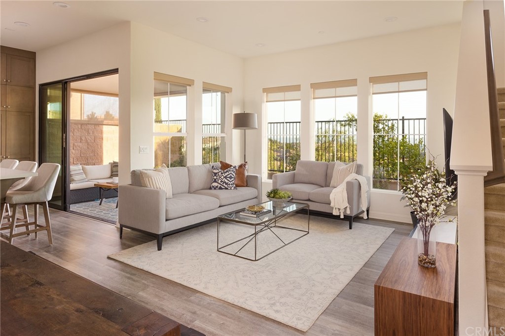 Well lit open concept living area