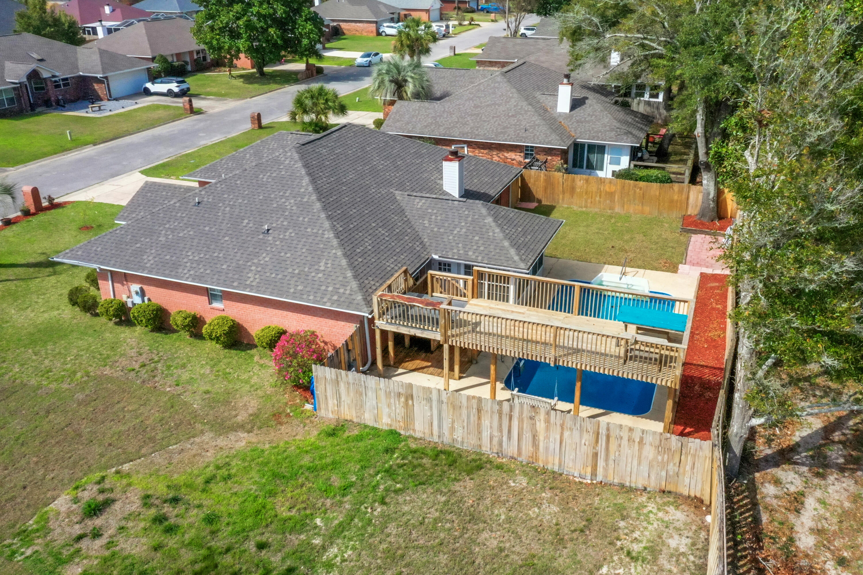 2001 Jessica Way Navarre, FL 32566 - Photo 47 of 73 an aerial view of a house with a yard