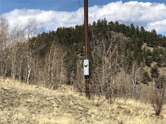 a view of a yard covered with snow