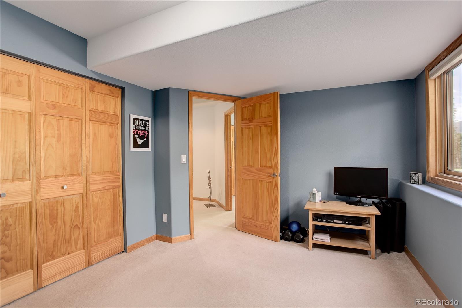 8360 South Warhawk Road Conifer, CO 80433 - Photo 32 of 40 a bedroom with furniture and window