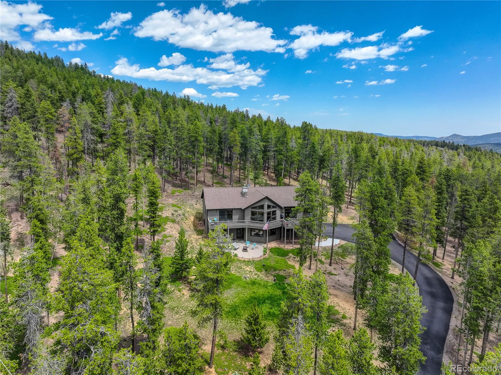 8360 South Warhawk Road Conifer, CO 80433 - Photo 40 of 40 a view of a house with a big yard
