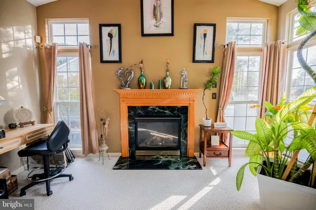 a view of a terrace with furniture