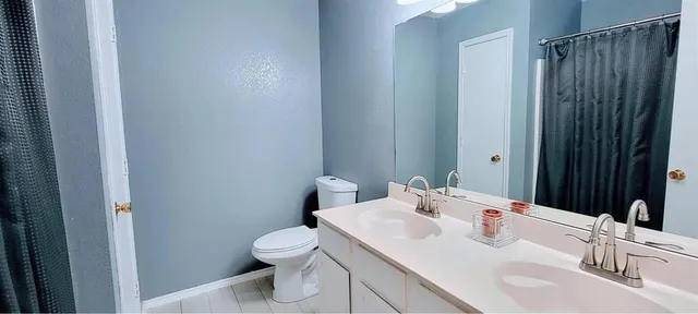 a bathroom with a sink and a toilet