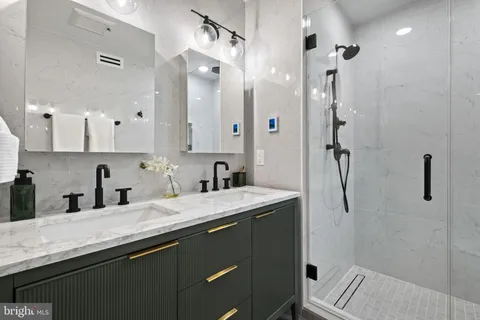 a kitchen with cabinets and sink