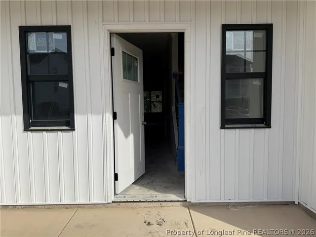 a view of front door