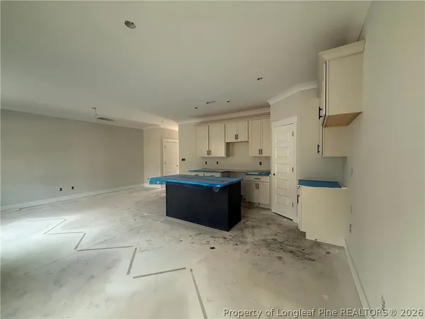 a room with table and window