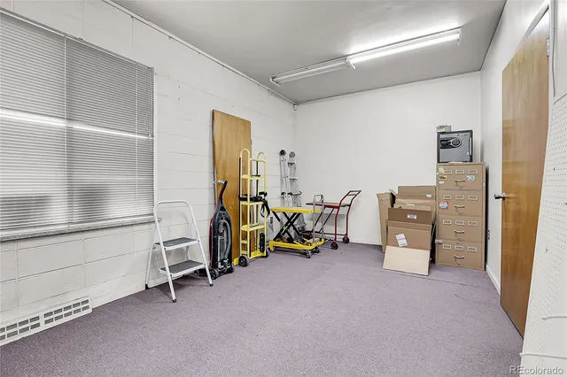 a view of a room with chairs