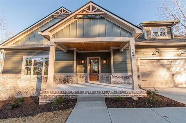 a front view of a house