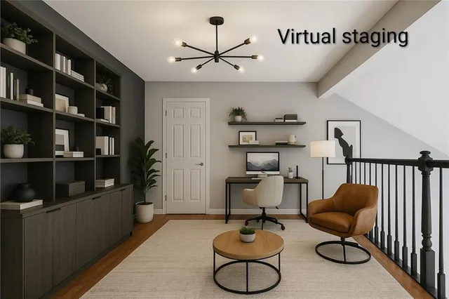 a view of an empty room