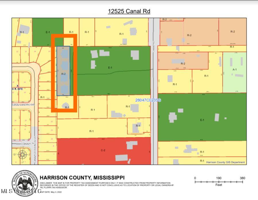 12525 Canal Road Gulfport, MS 39503 - Photo 18 of 18 Harrison County Map