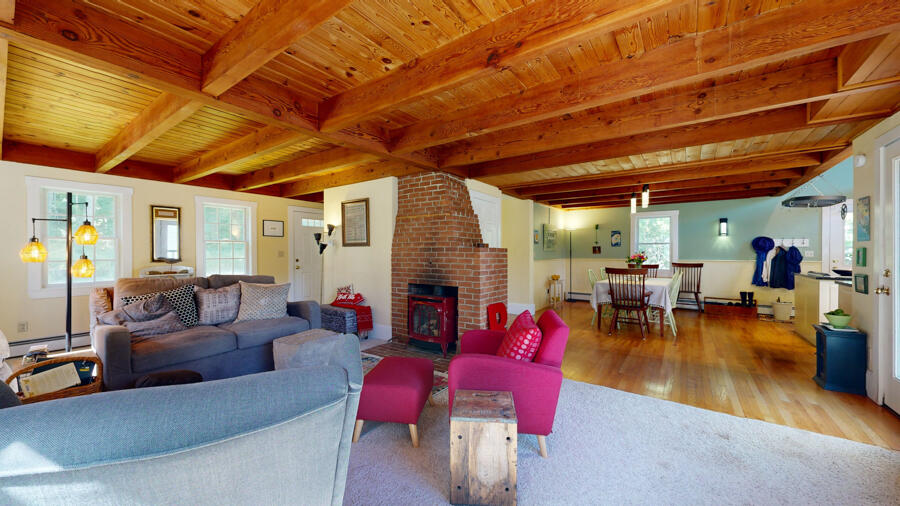 466 Bluff Road Northport, ME 04849 - Photo 16 of 67 View of Living & Dining Room & Kitchen