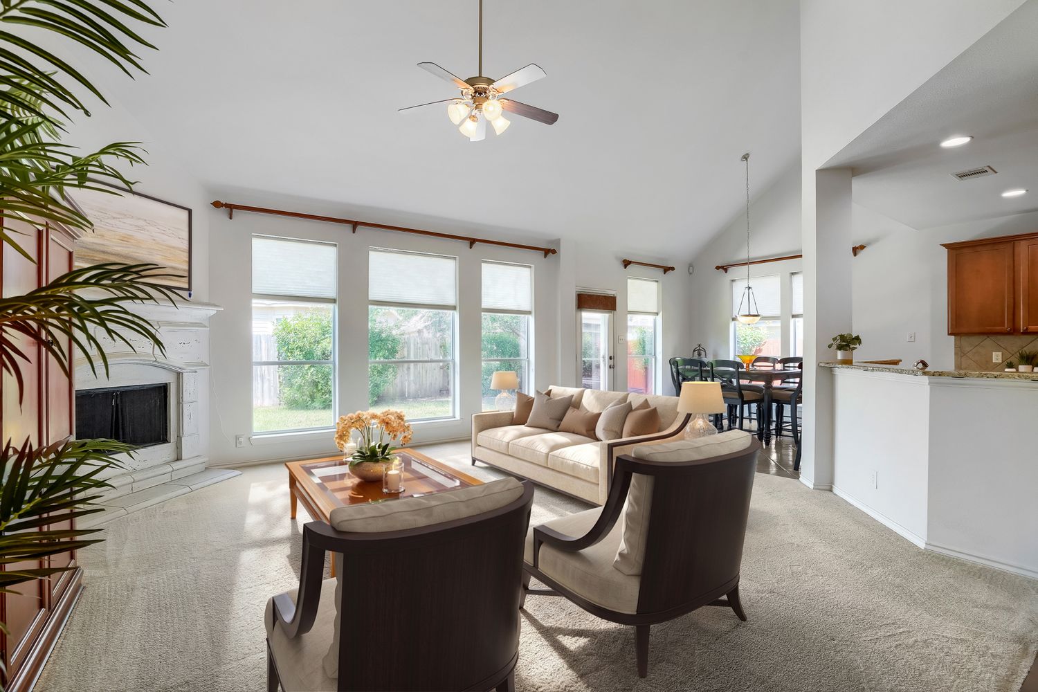 2985 Prairie Bluff Seguin, TX 78155 - Photo 3 of 25 High ceilings, endless light - virtually staged.