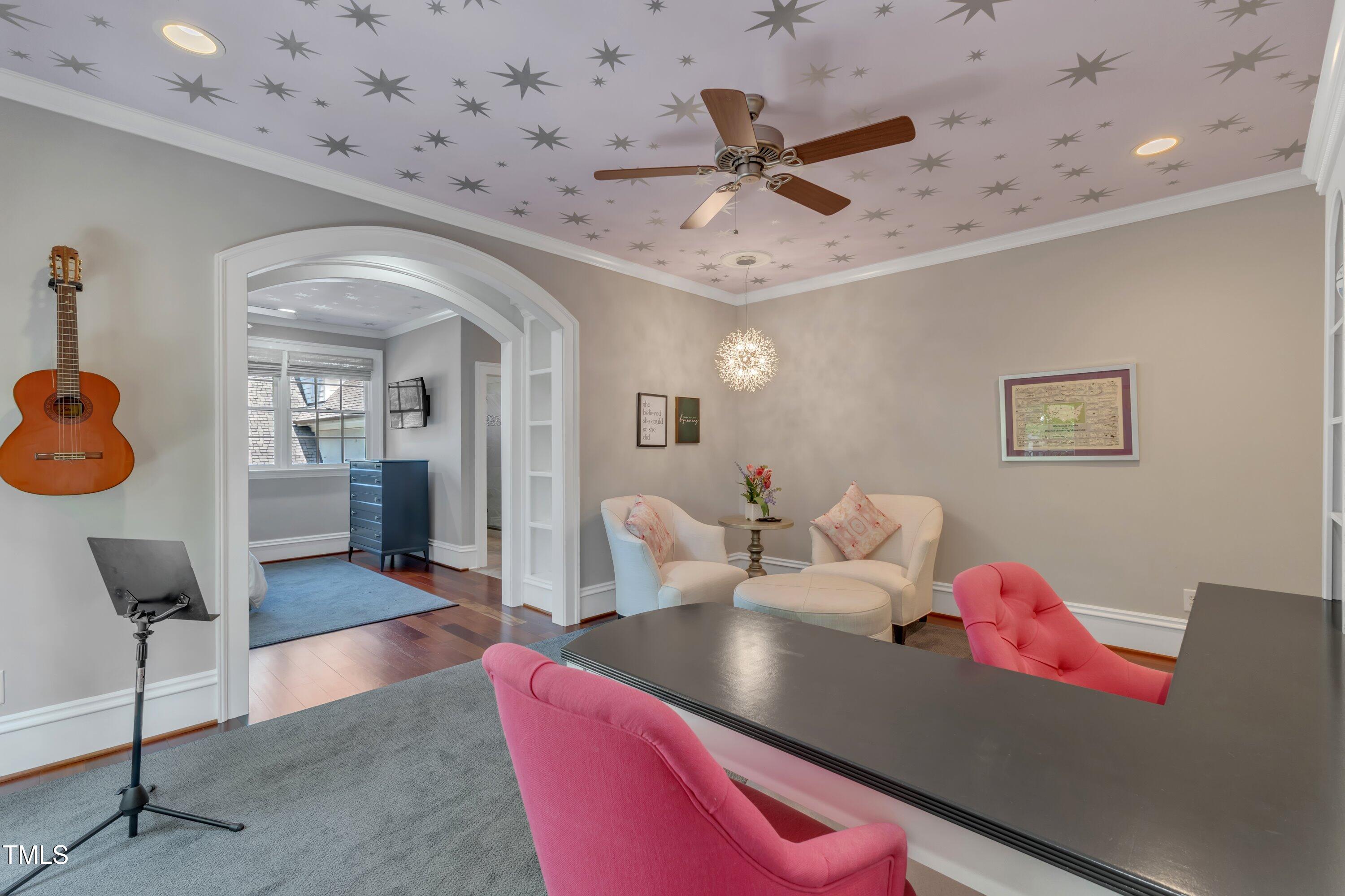 2117 Buckingham Road Raleigh, NC 27607 - Photo 46 of 82 a living room with furniture and gym equipment