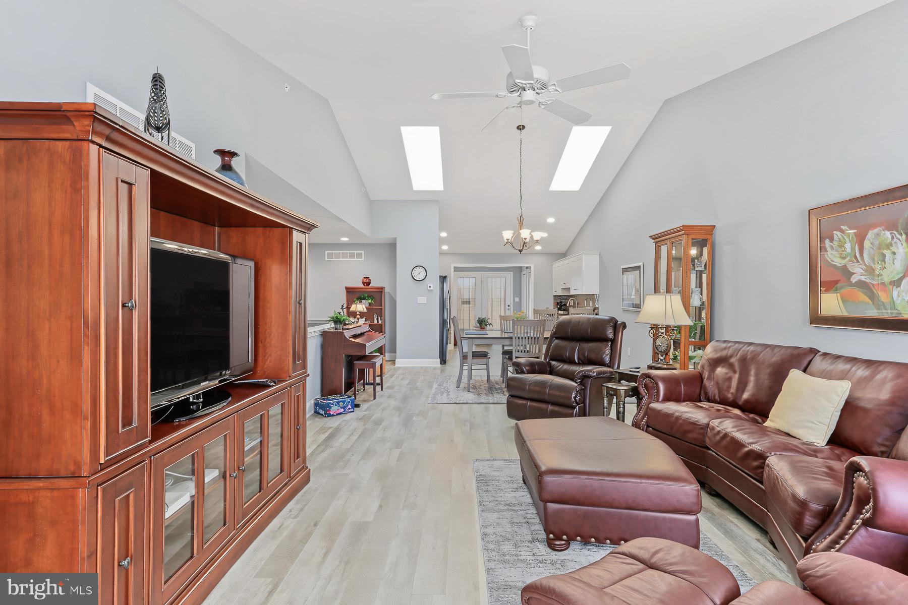 243 Red Haven Road New Cumberland, PA 17070 - Photo 5 of 33 Great Room with vaulted ceiling and skylights