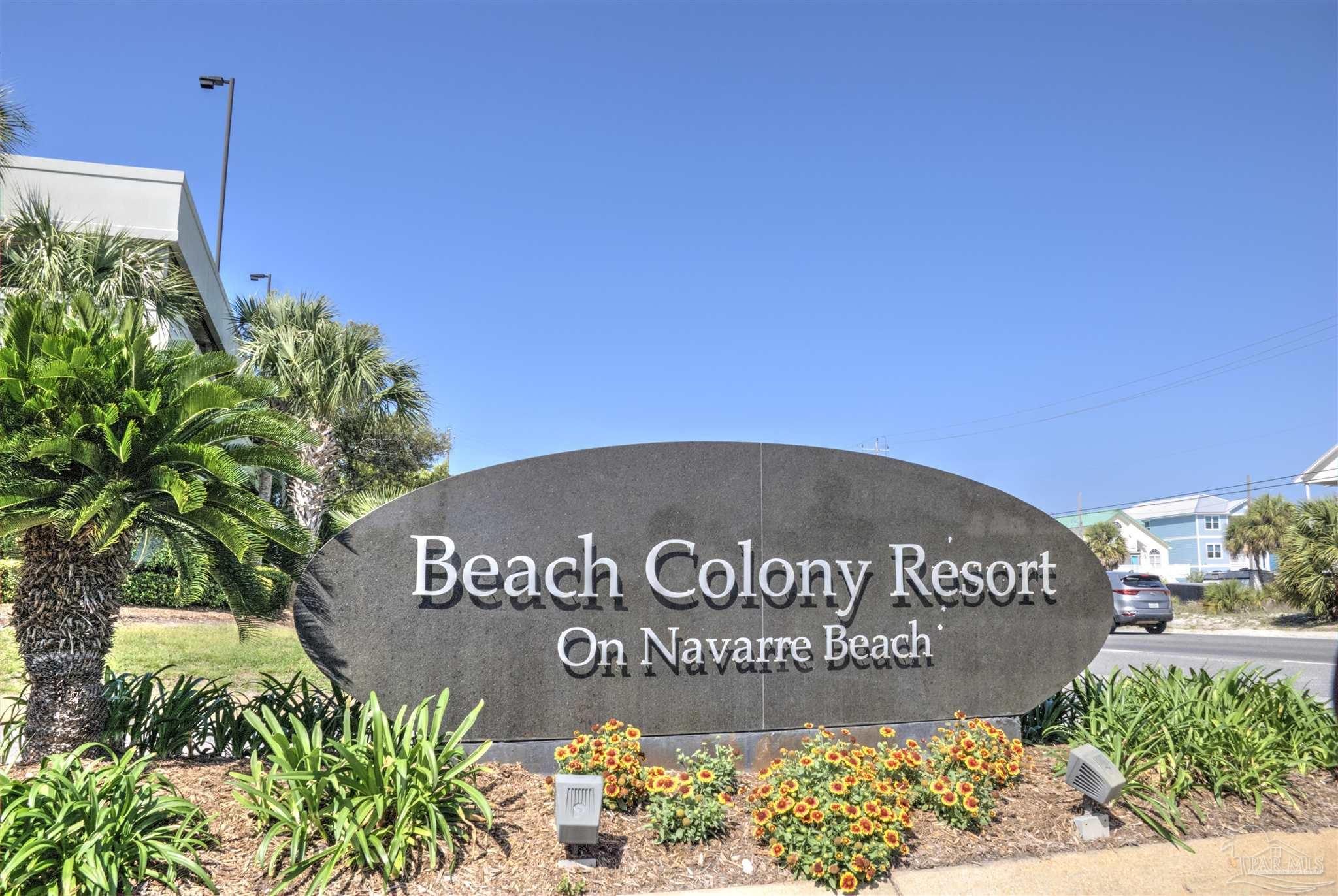 8501 Gulf Boulevard, Unit 10F Navarre, FL 32566 - Photo 35 of 35 a sign on the side of a building