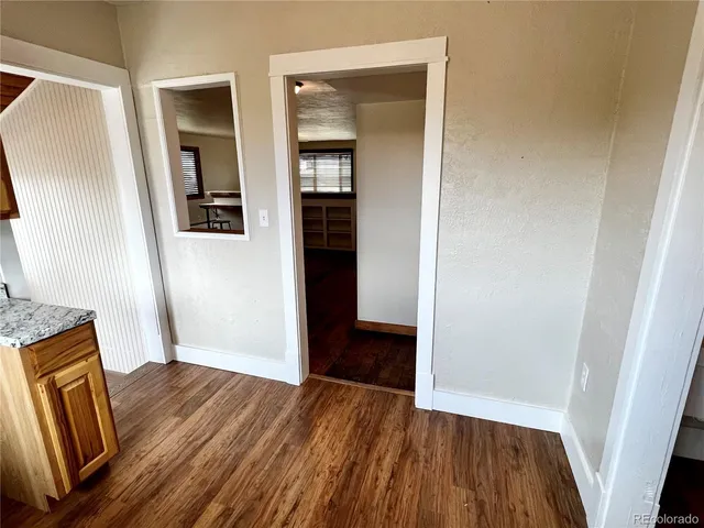 a view of an empty room