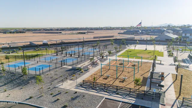 a bird view of a building
