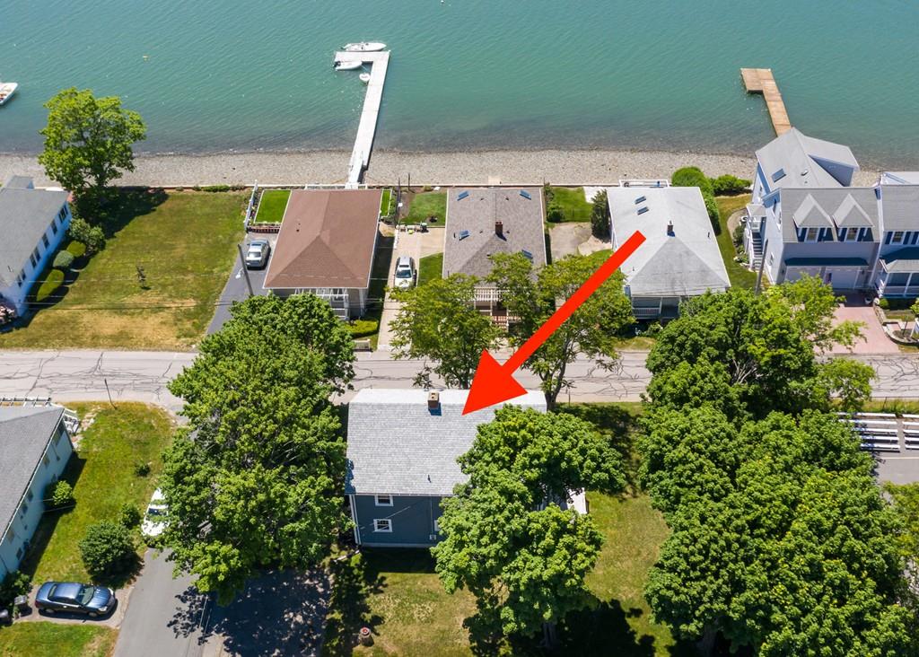 122 Edgewater Road Hull, MA 02045 - Photo 23 of 24 an aerial view of a house with swimming pool and outdoor space