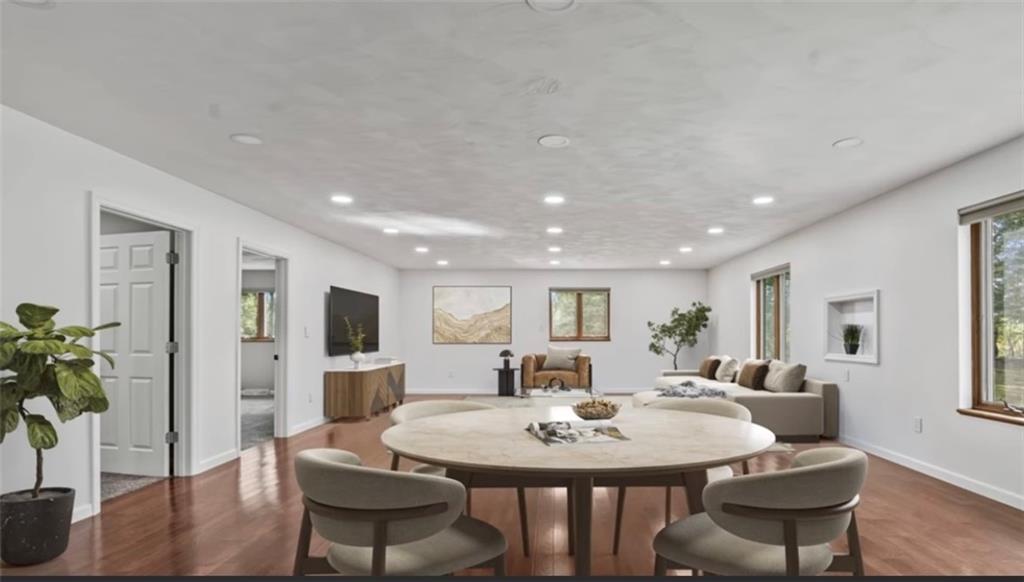 128 McGinley Road Chicora, PA 16025 - Photo 8 of 36 a view of a dining room with furniture and wooden floor