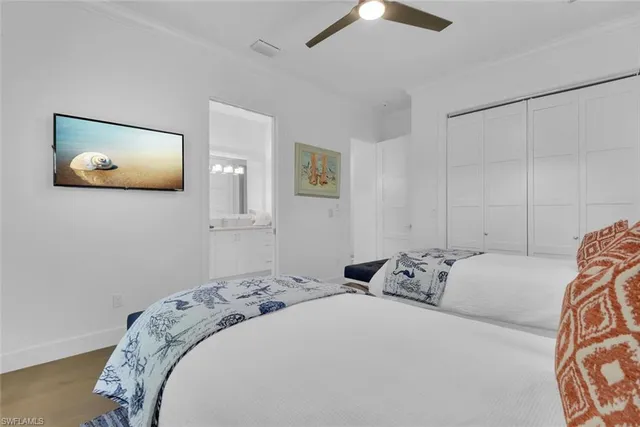 a bed room with bed and a couch